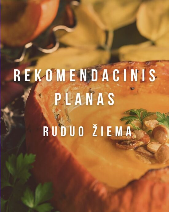 Rekomendacinis mitybos planas RUDUO -  ŽIEMA